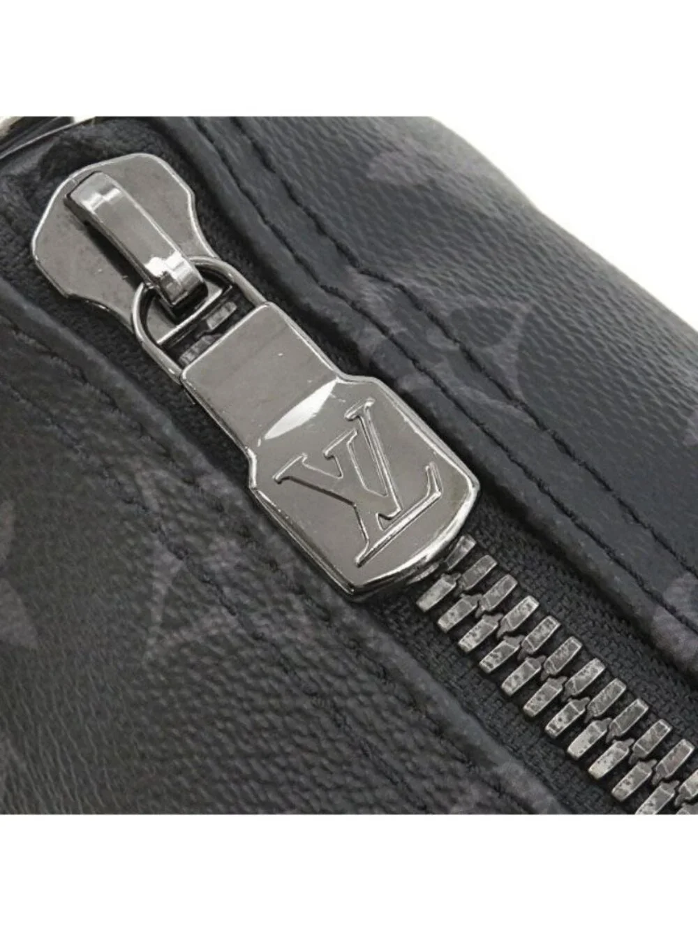 Louis Vuitton 2-Way Bag Keepall Bandouliere 25 Leather Monogram Eclipse Reverse